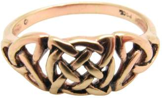 Copper Celtic Rings - Size 7 Solid copper Celtic Knot band Size 7 ring CTR1753 - 1/4 of an inch wide