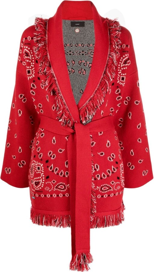 Womens Red Cashmere Cardigan | ShopStyle