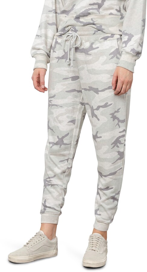white camo joggers womens