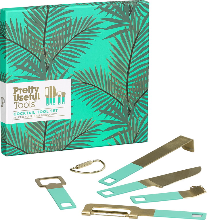 Pretty Useful Tools Tropical Topaz Cocktail Tool Set