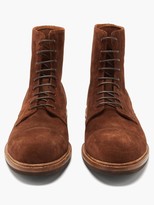 Thumbnail for your product : Brunello Cucinelli Lace-up Suede Boots - Dark Brown