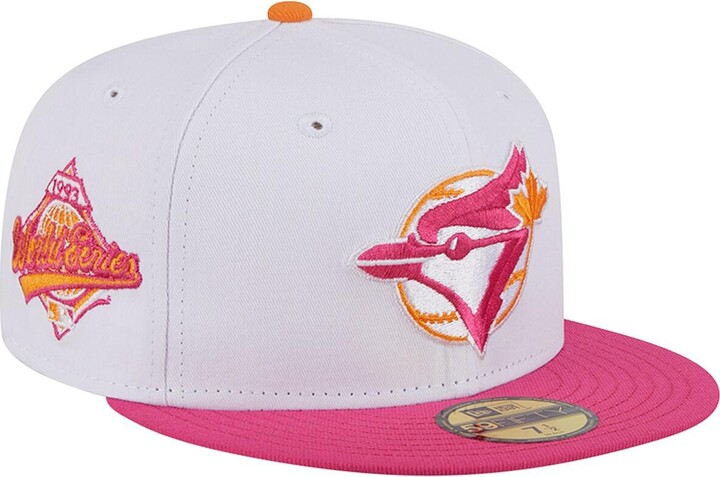 Men's New Era White/Pink Detroit Tigers Flamingo 59FIFTY Fitted Hat