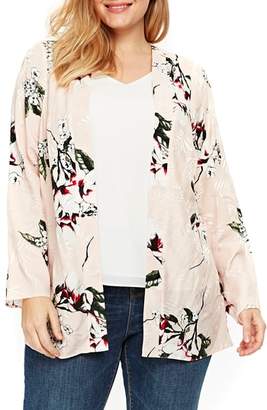 evans floral kimono jacket