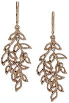 Thumbnail for your product : lonna & lilly Gold-Tone Pavé Leaf Chandelier Earrings