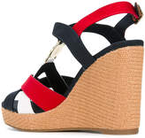 Thumbnail for your product : Tommy Hilfiger colourblock wedge sandals