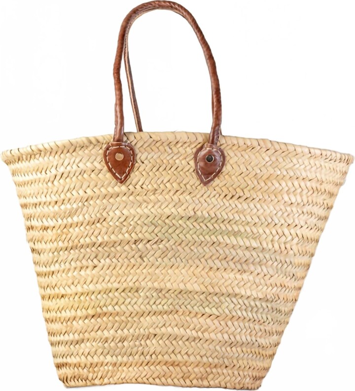 Women's Moroccan Shopping Bag In Dark Brown Leather