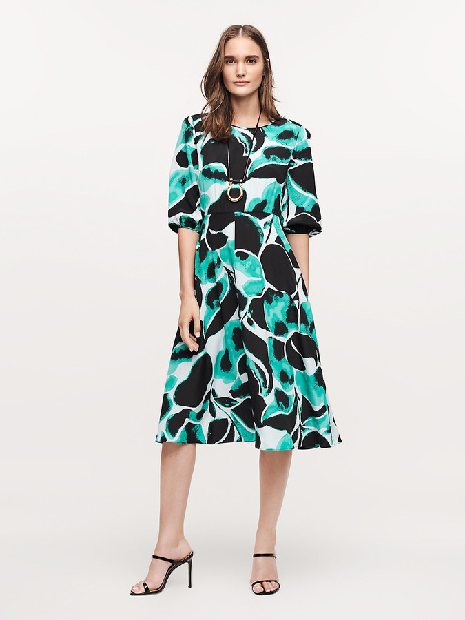moira jacquard wrap dress
