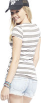 Thumbnail for your product : Wet Seal Reese Striped V-Neck Tee