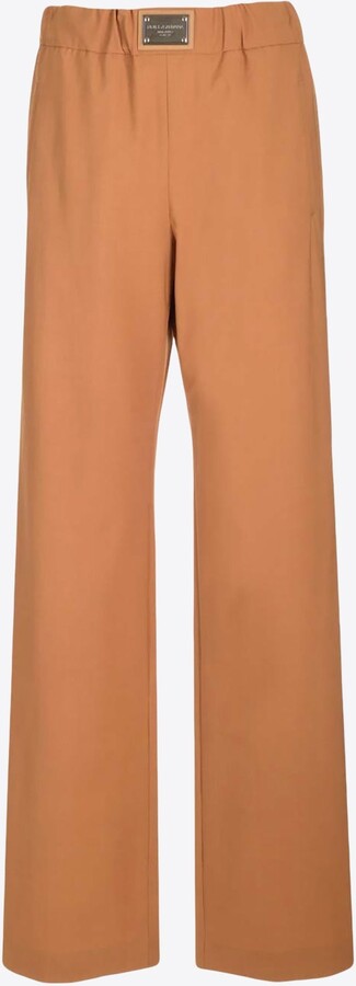Dolce & Gabbana Logo Tag Tailored Pants