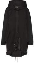 Thumbnail for your product : Anthony Vaccarello Hooded Lace-Up Wool Dress