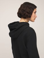 Thumbnail for your product : Lanvin Printed Logo Cotton Jersey Hoodie