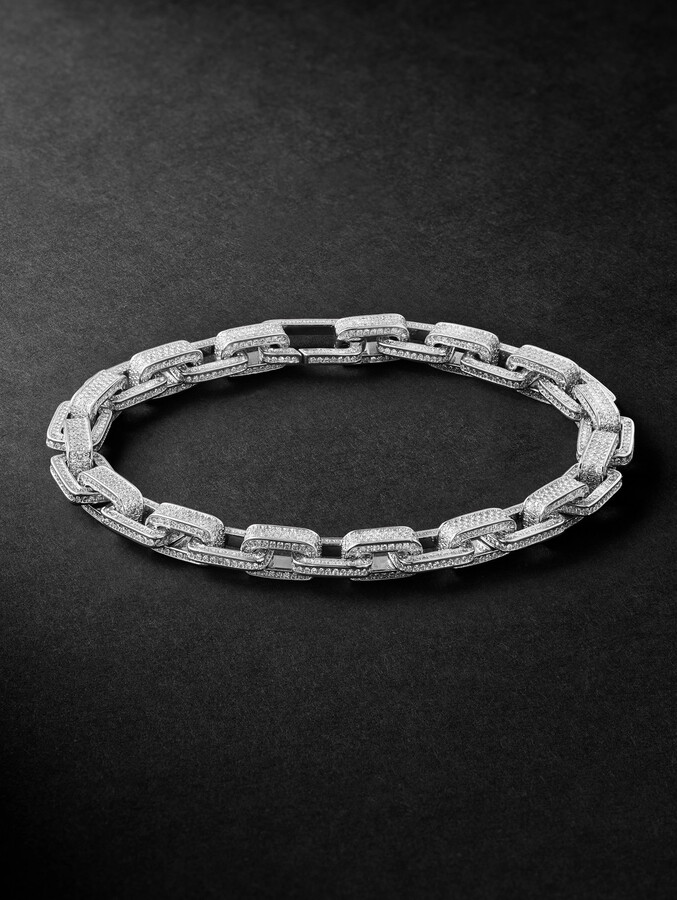18-Karat White Gold Diamond Bracelet