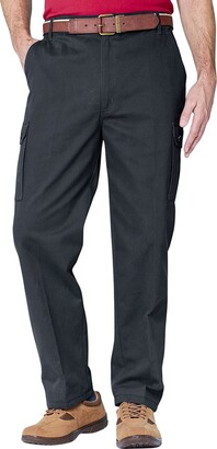 Buy Chums Mens Stretch Waist Formal Smart Work Trouser Pants Black 40W x  29L at Amazonin