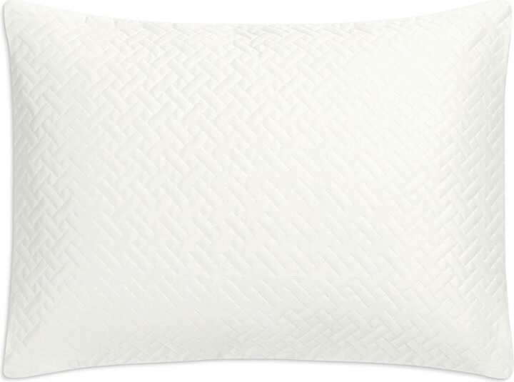 Matouk Basketweave Quilted Boudoir Sham