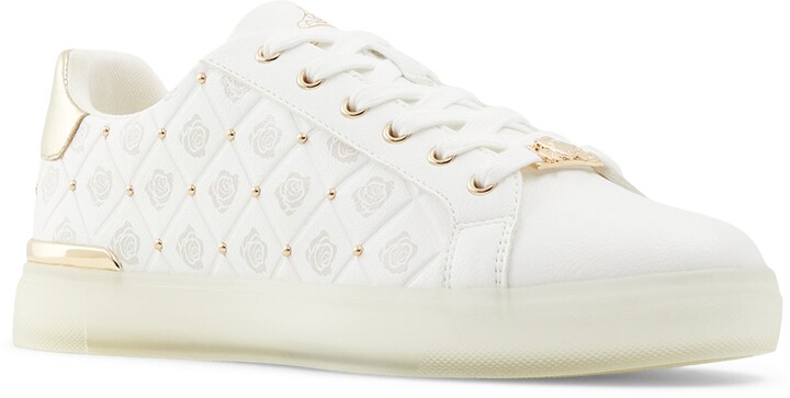 aldo rose gold sneakers