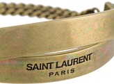 Thumbnail for your product : Saint Laurent Double Plaque Chain Bracelet