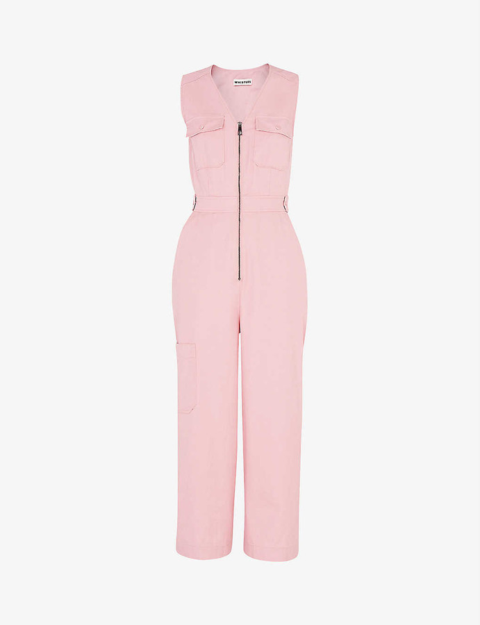 whistles utility crepe jumpsuit