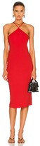 Thumbnail for your product : Fleur Du Mal Halter Matte Jersey Slip Dress in Red