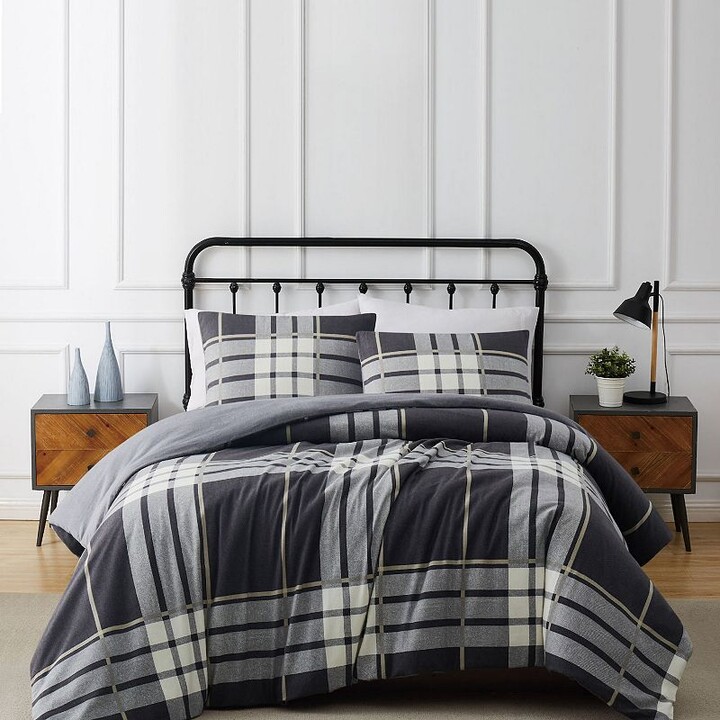 Truly Soft Milo Plaid Flannel Comforter Set with Shams