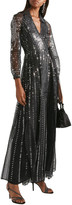 Thumbnail for your product : Temperley London Jet Sequined Silk Wrap Dress