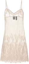 Thumbnail for your product : Mesh and lace slip dress