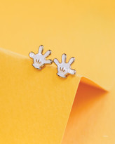 Thumbnail for your product : Short Story Women's Gold Earrings - Disney Earring Epoxy Mickey Gloves