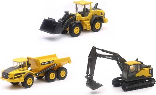 New Ray USA New Ray Die Cast Volvo Construction Vehicles 3 Pack