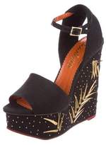Thumbnail for your product : Charlotte Olympia Mischievous Platform Wedges
