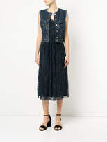 Thumbnail for your product : ALEXACHUNG Alexa Chung embroidered lace midi dress