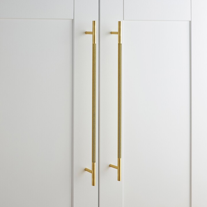 Dunelm Set of 2 51cm Knurled TBar Door Handles Matt Gold ShopStyle Decor