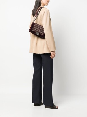 Chanel Pre Owned 2013-2014 velvet tweed Boy Chanel shoulder bag