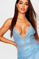 Thumbnail for your product : boohoo Eyelash Lace Trim Detail Bodycon Dress