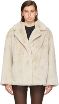 Thumbnail for your product : Stand Studio Off-White Faux-Fur Savannah Jacket