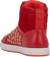 Thumbnail for your product : Ferragamo Men's Embellished Nantucket Sneakers-Red