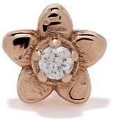 Thumbnail for your product : Kismet By Milka 14kt rose gold Daisy piercing diamond stud