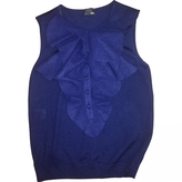 Thumbnail for your product : Fendi Blue Wool Top