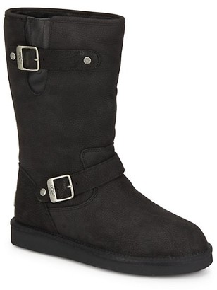 black uggs with buckle