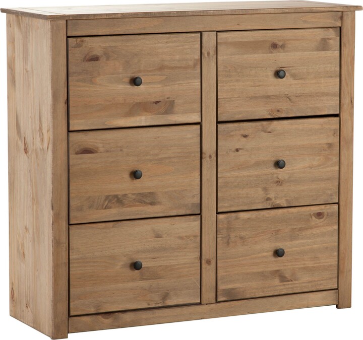 Dunelm Panama 6 Drawer Chest, Pine Natural ShopStyle