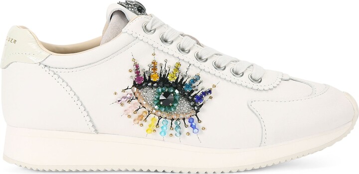 Kurt Geiger Leather Islington Sneakers ShopStyle