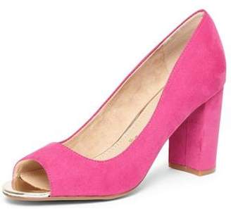 Dorothy Perkins Womens **Lily & Franc Pink 'Jen' Heeled Court Shoes