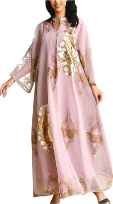 Dubai Abaya Women Kaftan Moroccan Maxi Dress Muslim Ramadan Dress Islamic Gown E - Foto 3