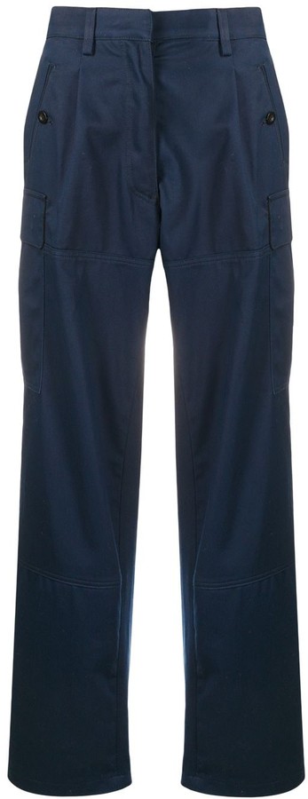 womens navy cargo trousers