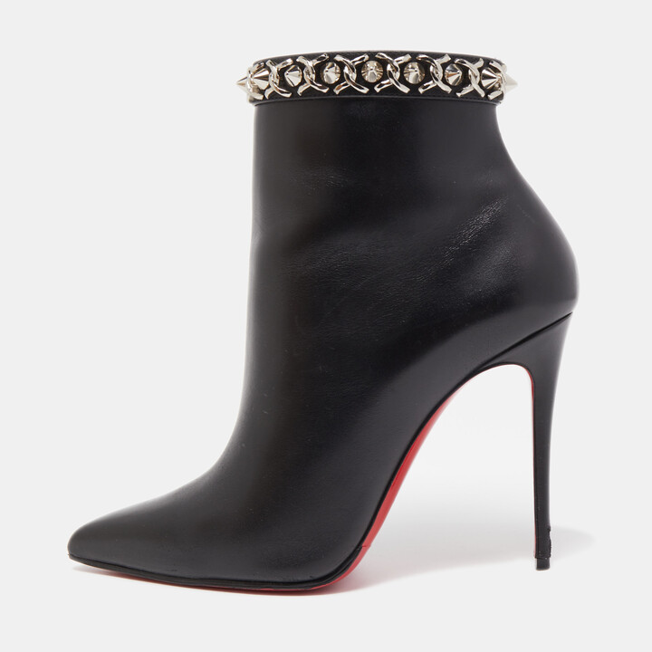 Christian Louboutin  Astrilarge Booty 100 black and white leather
