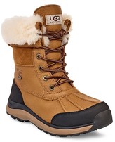 ugg leather boots with fur