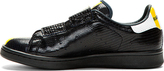 Thumbnail for your product : Raf Simons Black Embossed Python Adidas Edition Sneakers
