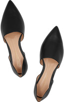 Thumbnail for your product : Gianvito Rossi Leather point-toe flats