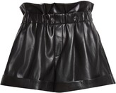 Thumbnail for your product : Alice + Olivia Reagan Faux Leather Paperbag Shorts