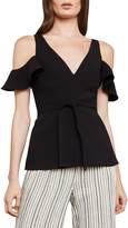 Thumbnail for your product : BCBGMAXAZRIA Cold-Shoulder Peplum Top