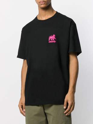 Stussy contrasting logo print T-shirt