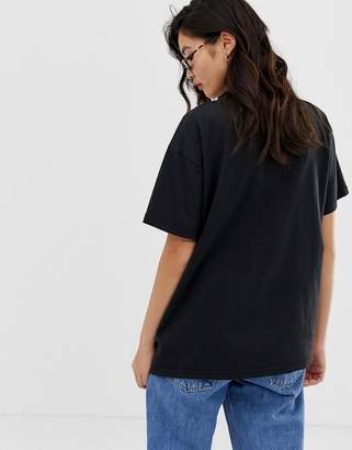 Iden Denim organic cotton oversized t-shirt with embroidered eye logo